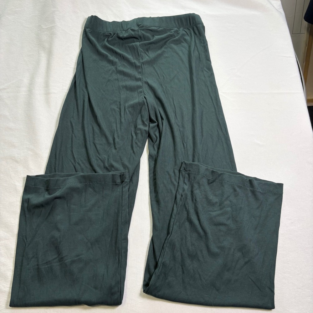 SKIMS, Soft Lounge Rib Sleep Pants, Cypress Green, Size S, MSRP $56 - Picture 4 of 7